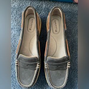 Sperry Women's Authentic Top Sider Leather/Suede Loafer Size7